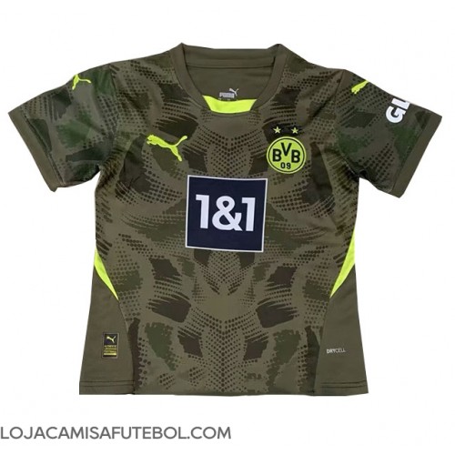 Camisa de Futebol Borussia Dortmund Goleiro Equipamento Secundário 2024-25 Manga Curta